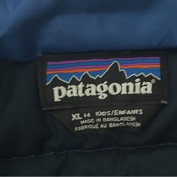Patagonia kids blue puffer XL - Picture 4 of 5
